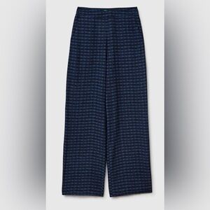 United Colors Of Benetton Straight Navy Patterned Wide Leg pants Size US 6